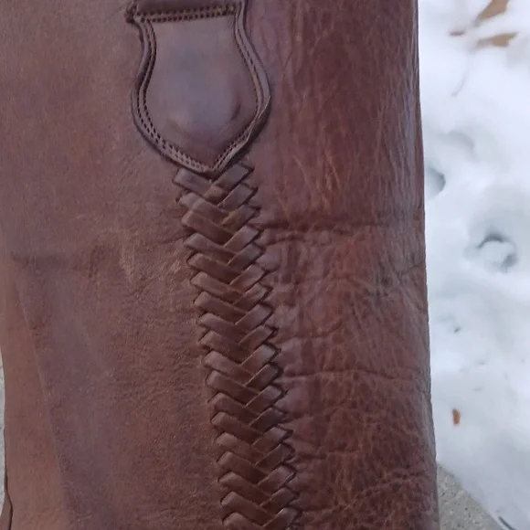 LUCCHESE Tall Riding Boot Sz 9 - Picture 6 of 16